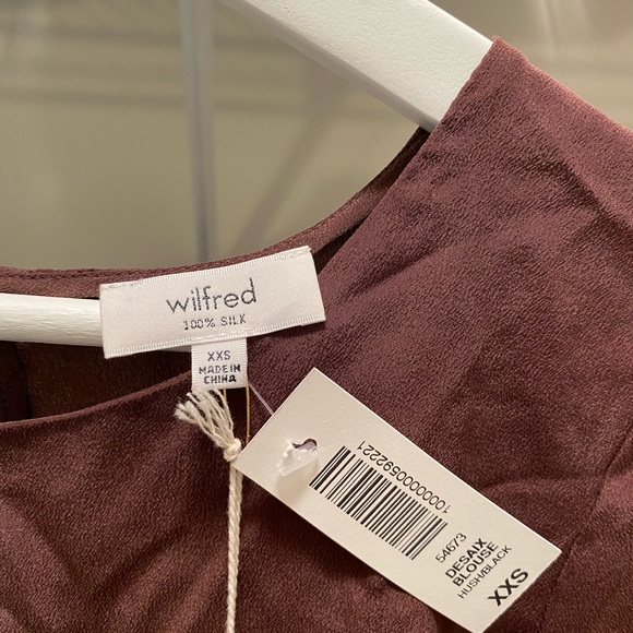 BNWT Aritzia Wilfred Desaix blouse. XXS - Picture 4 of 6